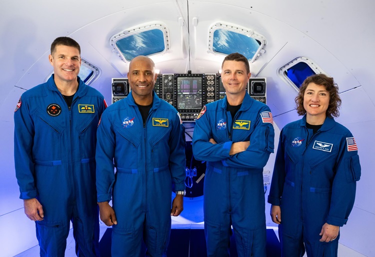 Astronautas que participarão da missão Artemis II