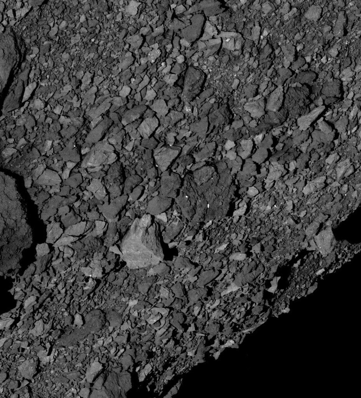 Detalhe do asteroide Bennu