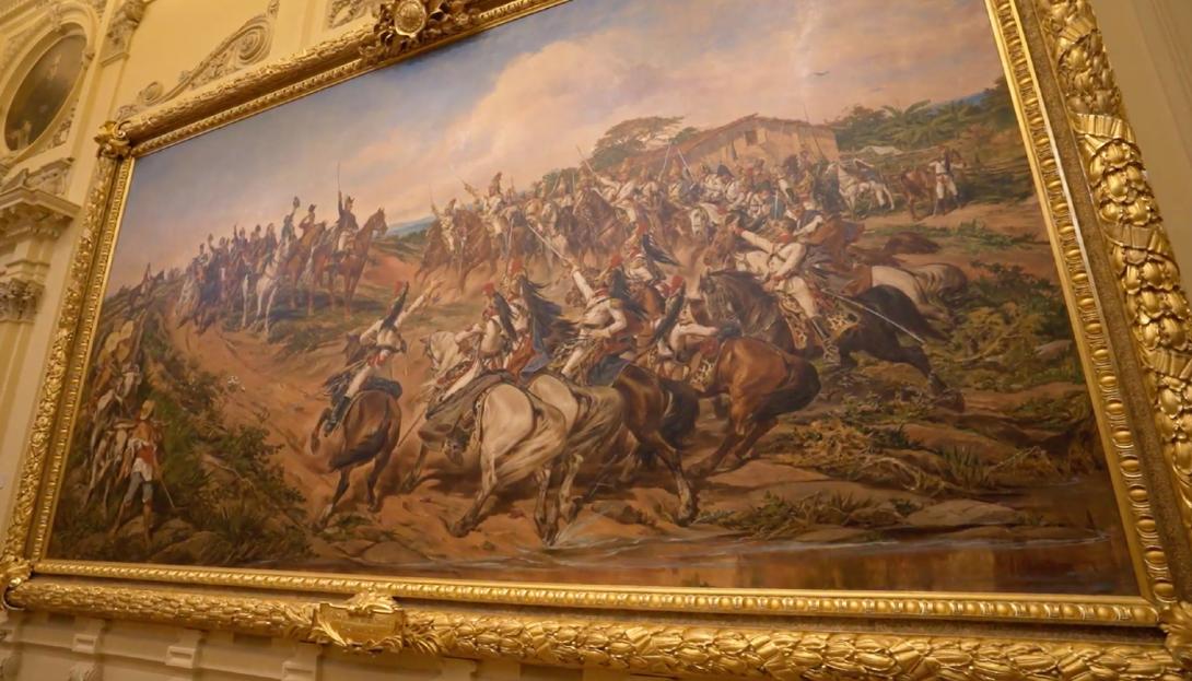 Restauro de quadro gigante da Independência impressiona: luz infravermelha, camada de ouro e mais-0