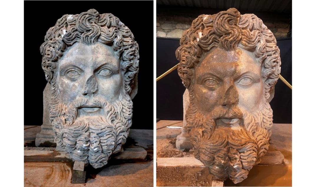 Impressionante escultura que representa a cabeça de Zeus é encontrada na Turquia-0